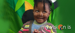 My Vision Is campaign image of a preschool girl with glasses