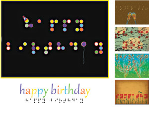 samples of inBraille all occasion greeting cards