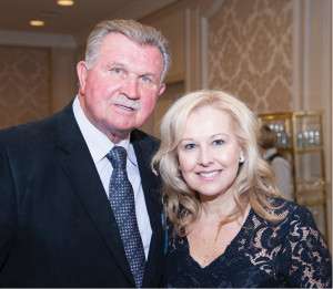 Dr. Janet Szlyk and Mike Ditka