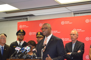 Richard Boykin discusses his new proposal at Chicago Urban League