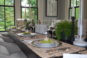 table setting from the 2017 House and Garden walk