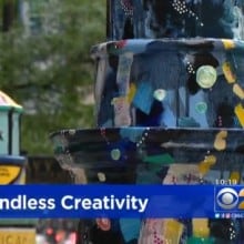 Lighthouses on Mag Mile Debut featured on CBS Chicago image