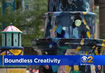 Lighthouses on Mag Mile Debut featured on CBS Chicago