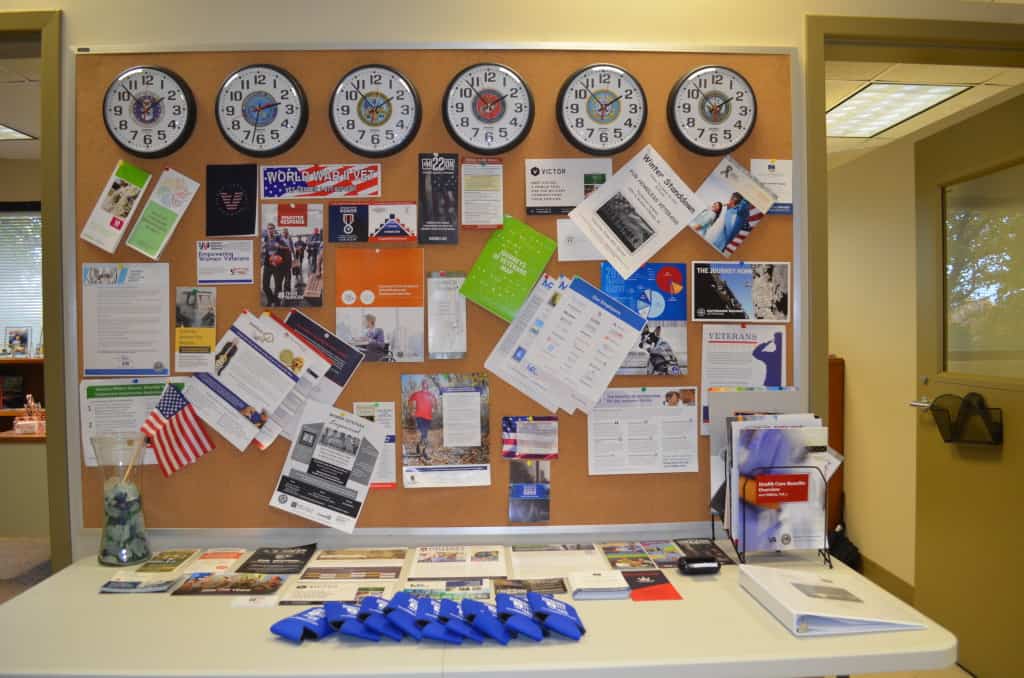 The Veterans Corner has materials listing resources for Veterans.