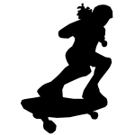 Mac OS logo. Black circle with writing that reads "Mac OS"