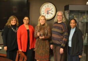 Chicago Lighthouse Employees receive an award