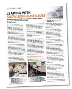 Thumbnail Image of the article entitled: "Leading with Knowledge-Based Jobs" as it appears in Opportunity Magazine.