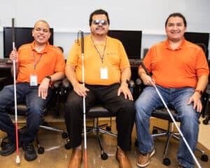 Digital Accessible Experience (DAX) consultants: (l. to r.) Geovanni Bahena, Jose Martinez and Juan Gonzalez.