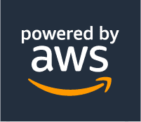 Powered by AWS(Amazon Web Service) logo