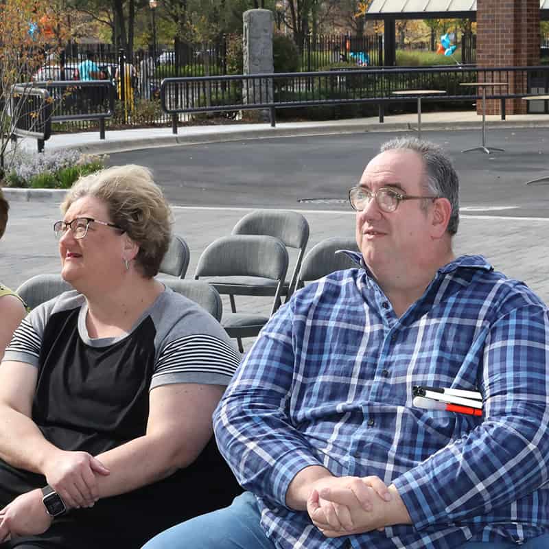 Dave and his sister attend The Foglia Residences’ ribbon-cutting ceremony.